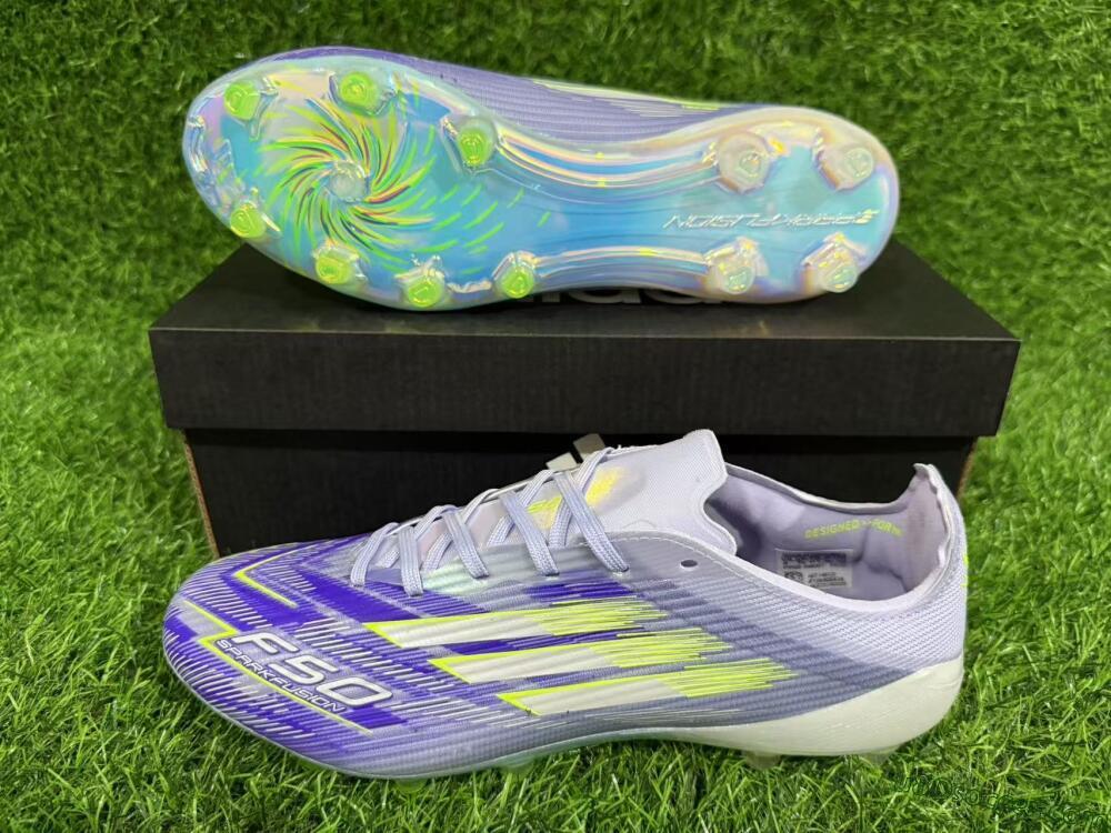 Adidas F50 Elite FG Firm Ground Soccer Cleats - Blue/Yellow/Silver