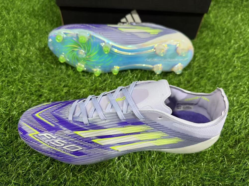 Adidas F50 Elite FG Firm Ground Soccer Cleats - Blue/Yellow/Silver