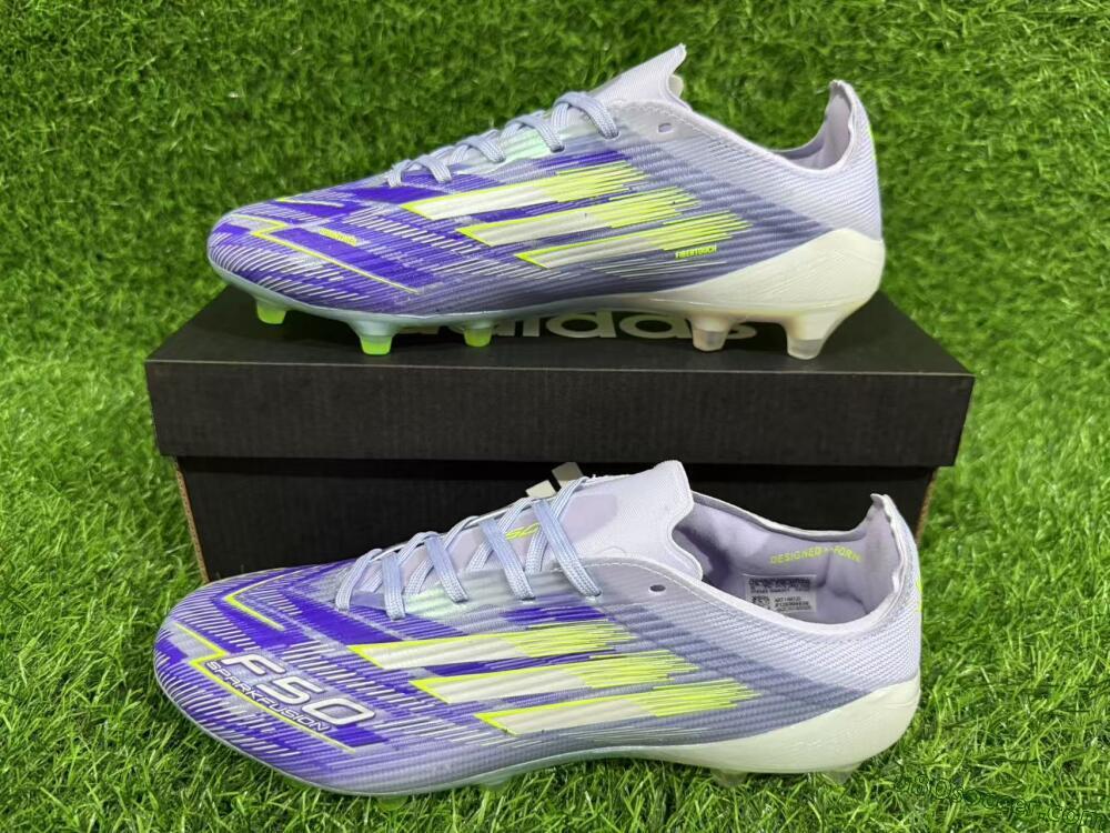 Adidas F50 Elite FG Firm Ground Soccer Cleats - Blue/Yellow/Silver