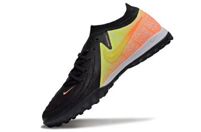Nike Phantom GX 2 Elite TF Artificial Turf Soccer Shoes - Black/Yellow/Orange