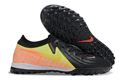 Nike Phantom GX 2 Elite TF Artificial Turf Soccer Shoes - Black/Yellow/Orange