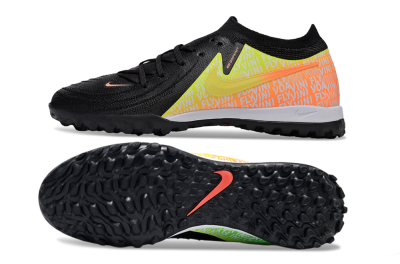 Nike Phantom GX 2 Elite TF Artificial Turf Soccer Shoes - Black/Yellow/Orange