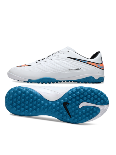 Nike Hypervenom Phantom RGN SE TF Artificial Turf Soccer Shoes - White/Blue/Orange