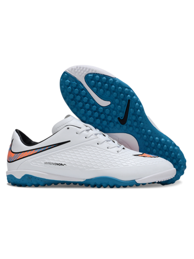 Nike Hypervenom Phantom RGN SE TF Artificial Turf Soccer Shoes - White/Blue/Orange