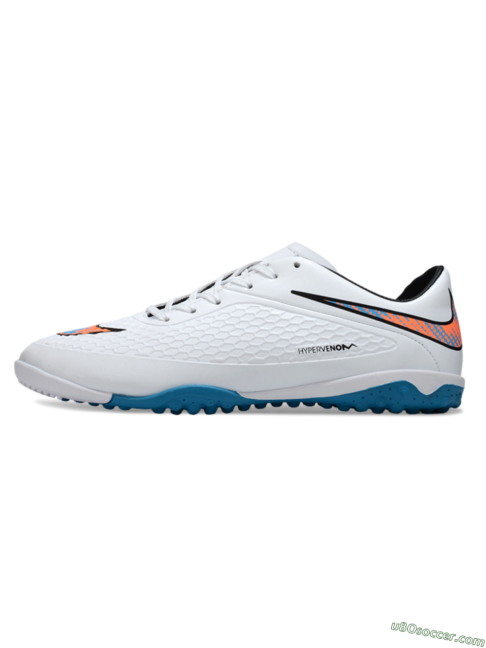 Nike Hypervenom Phantom RGN SE TF Artificial Turf Soccer Shoes - White/Blue/Orange 2