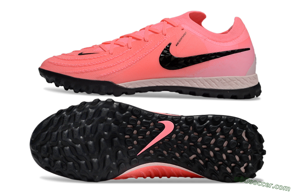 Nike Phantom GX 2 Elite TF Artificial Turf Soccer Shoes - Pink/Black/White 0