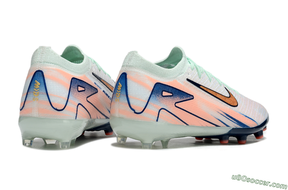 Nike Air Zoom Mercurial Vapor 16 Elite AG Artificial Grass Soccer Cleats - Pink/Jade/Yellow 7