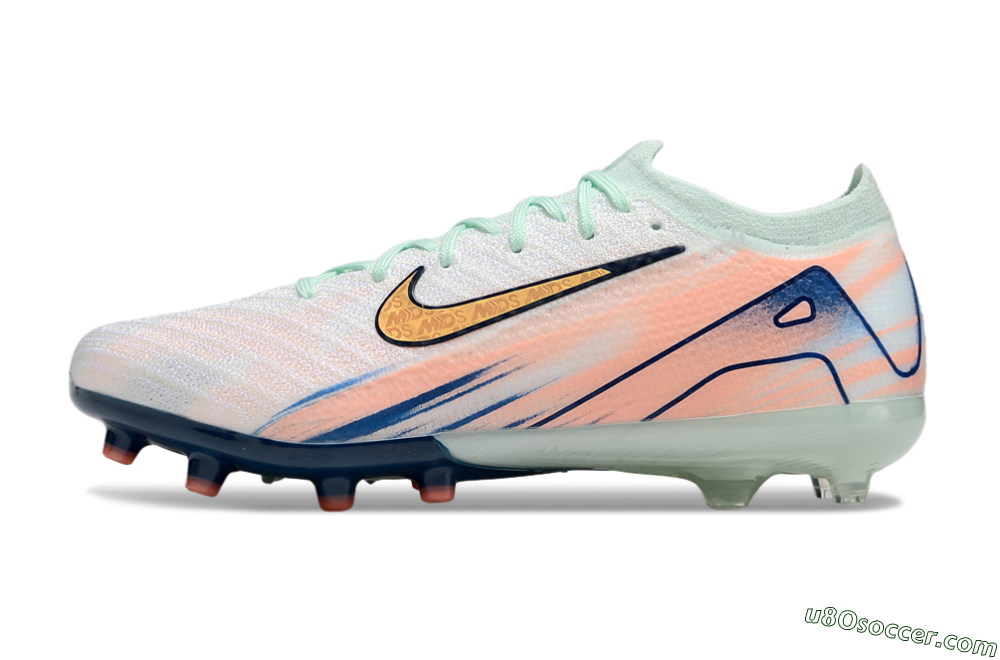 Nike Air Zoom Mercurial Vapor 16 Elite AG Artificial Grass Soccer Cleats - Pink/Jade/Yellow 2
