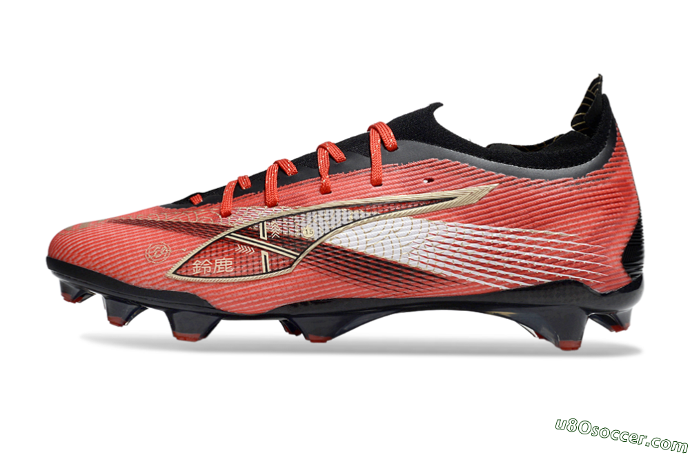 Puma Ultra 5 Ultimate FG Firm Ground Soccer Cleats - Red/Gold/White 2
