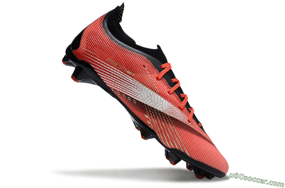 Puma Ultra 5 Ultimate FG Firm Ground Soccer Cleats - Red/Gold/White 4