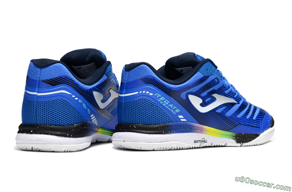 Joma Top Flex IC Indoor & Futsal Soccer Shoes - Blue/White/Black 6