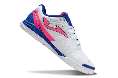 Joma Top Flex IC Indoor & Futsal Soccer Shoes - White/Pink/Blue