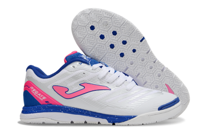 Joma Top Flex IC Indoor & Futsal Soccer Shoes - White/Pink/Blue