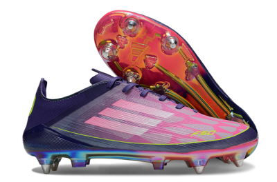 Adidas F50 Elite SG Soft Ground Soccer Cleats - Pink/Purple/Yellow