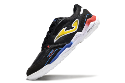 Joma Top Flex TF Artificial Turf Soccer Shoes - Black/Yellow/Blue