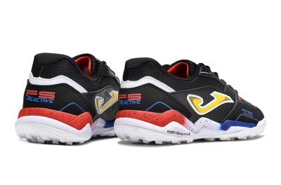 Joma Top Flex TF Artificial Turf Soccer Shoes - Black/Yellow/Blue