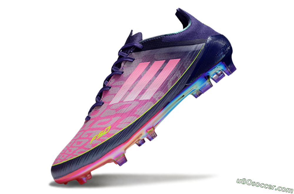 Adidas F50 Elite FG Firm Ground Soccer Cleats - Pink/Purple/Yellow 4