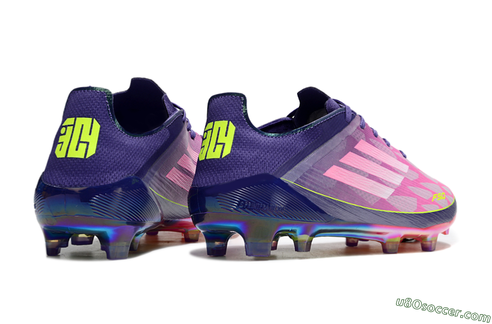 Adidas F50 Elite FG Firm Ground Soccer Cleats - Pink/Purple/Yellow 5