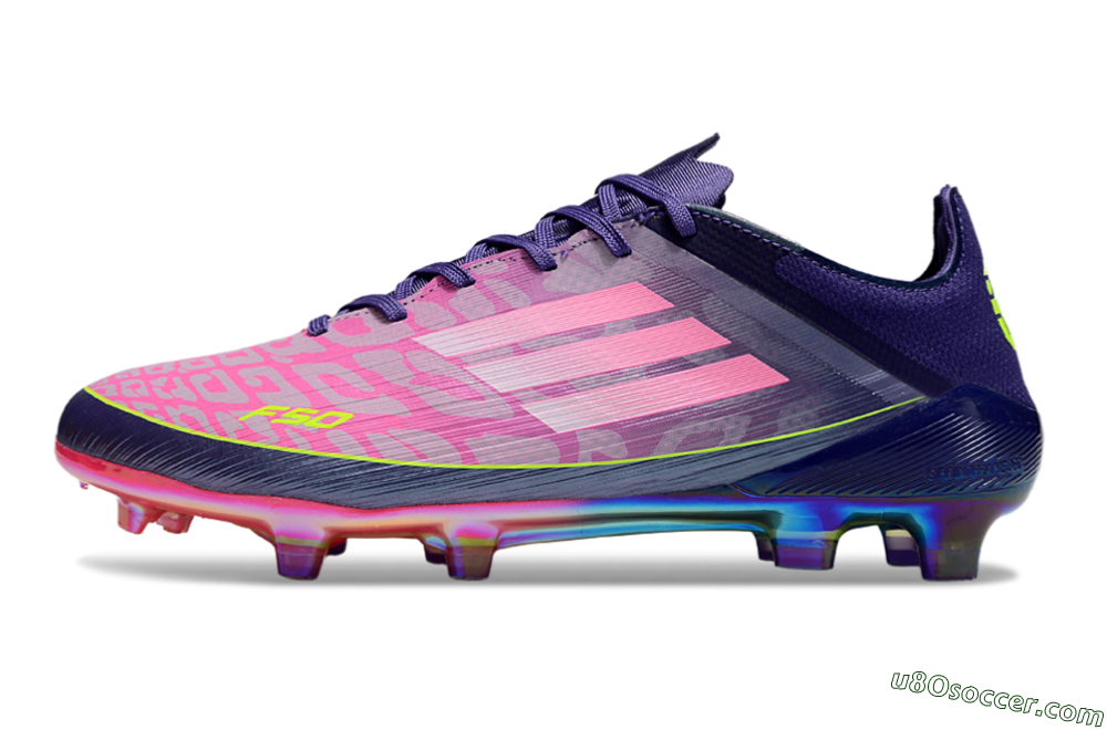 Adidas F50 Elite FG Firm Ground Soccer Cleats - Pink/Purple/Yellow 2