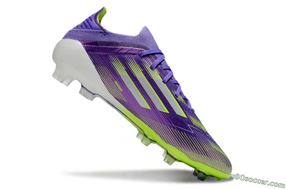 Adidas F50 Elite FG Firm Ground Soccer Cleats - Purple/Yellow/Silver 3