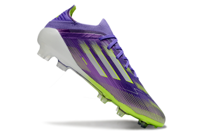 Adidas F50 Elite FG Firm Ground Soccer Cleats - Purple/Yellow/Silver