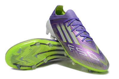 Adidas F50 Elite FG Firm Ground Soccer Cleats - Purple/Yellow/Silver