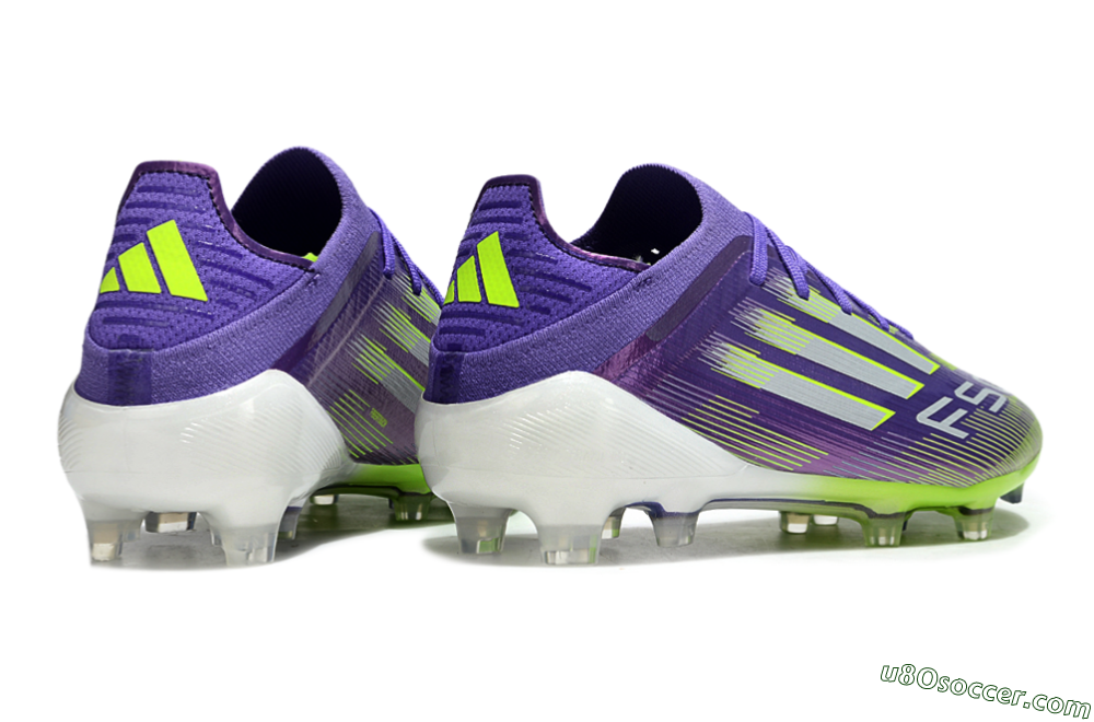 Adidas F50 Elite FG Firm Ground Soccer Cleats - Purple/Yellow/Silver 5
