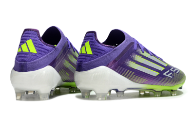 Adidas F50 Elite FG Firm Ground Soccer Cleats - Purple/Yellow/Silver