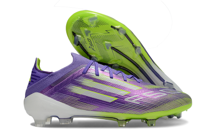 Adidas F50 Elite FG Firm Ground Soccer Cleats - Purple/Yellow/Silver