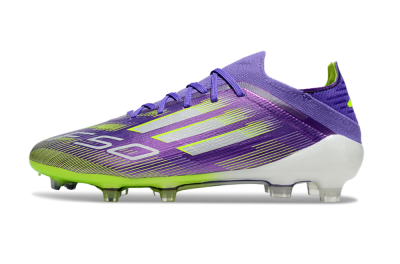 Adidas F50 Elite FG Firm Ground Soccer Cleats - Purple/Yellow/Silver