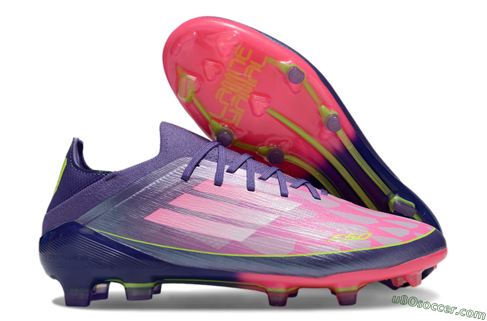 Adidas F50 Elite FG Firm Ground Soccer Cleats - Pink/Purple/Yellow 1