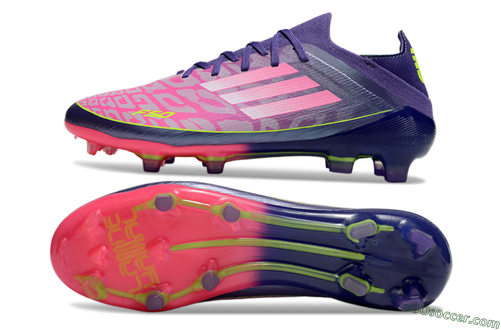 Adidas F50 Elite FG Firm Ground Soccer Cleats - Pink/Purple/Yellow 0