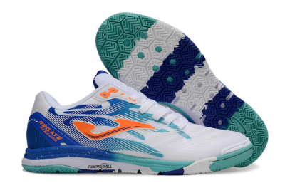 Joma Top Flex IC Indoor & Futsal Soccer Shoes - White/Blue/Orange