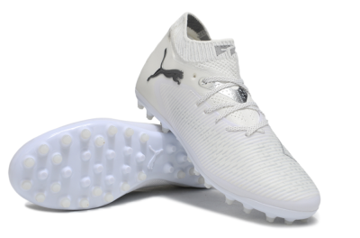 Puma Future 8 Ultimate MG Multi Ground Soccer Cleats - Beige/Black/White