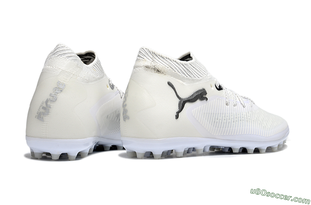 Puma Future 8 Ultimate MG Multi Ground Soccer Cleats - Beige/Black/White 6