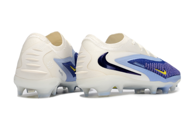 Nike Phantom 6 Elite Low FG Firm Ground Soccer Cleats - Blue/White/Yellow
