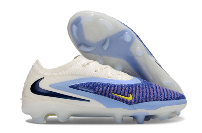 Nike Phantom 6 Elite Low FG Firm Ground Soccer Cleats - Blue/White/Yellow