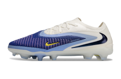 Nike Phantom 6 Elite Low FG Firm Ground Soccer Cleats - Blue/White/Yellow