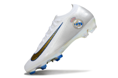 Nike Air Zoom Mercurial Vapor 16 Elite FG Firm Ground Soccer Cleats - White/Gold/Blue