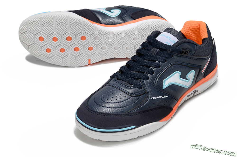 Joma Top Flex IC Indoor & Futsal Soccer Shoes - Blue/Jade/White 3