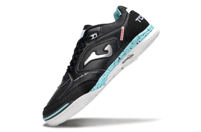 Joma Top Flex IC Indoor & Futsal Soccer Shoes - Black/Silver/Jade