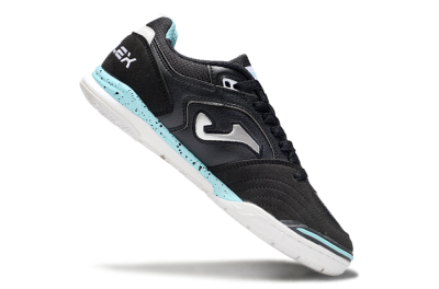 Joma Top Flex IC Indoor & Futsal Soccer Shoes - Black/Silver/Jade