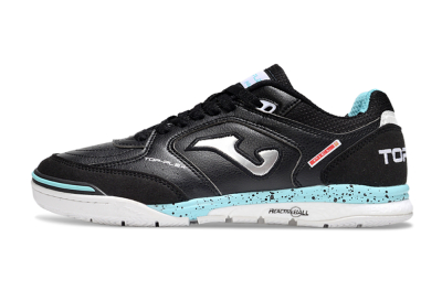 Joma Top Flex IC Indoor & Futsal Soccer Shoes - Black/Silver/Jade