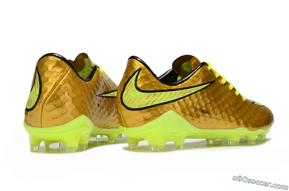 Nike Hypervenom Phantom Rgn SE FG Firm Ground Soccer Cleats - Gold/Black/Yellow 6