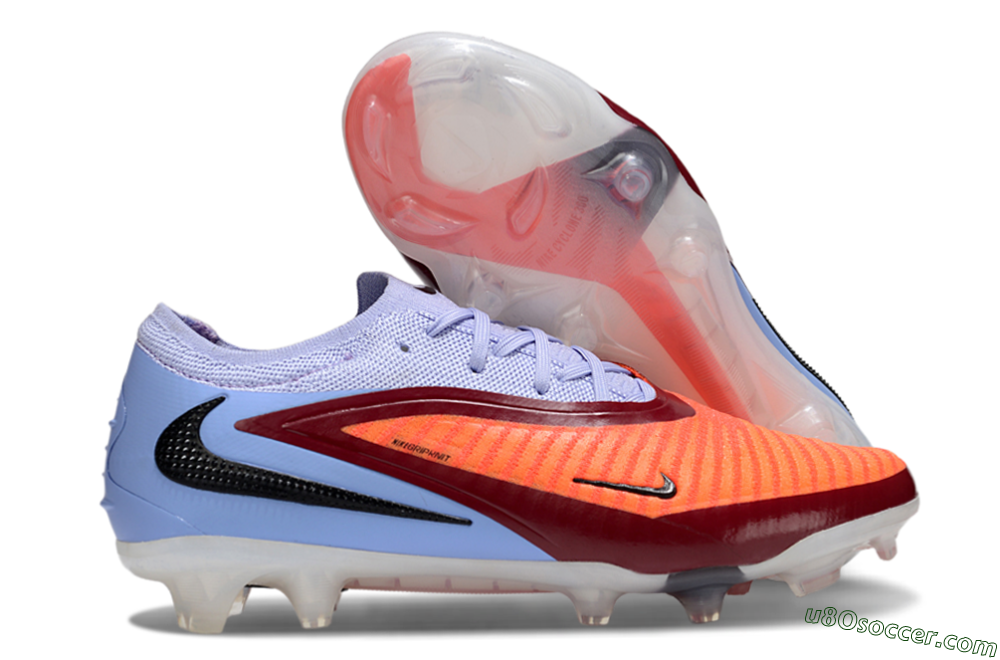 Nike Phantom 6 Elite Low FG Firm Ground Soccer Cleats - Red/Blue/Black 1