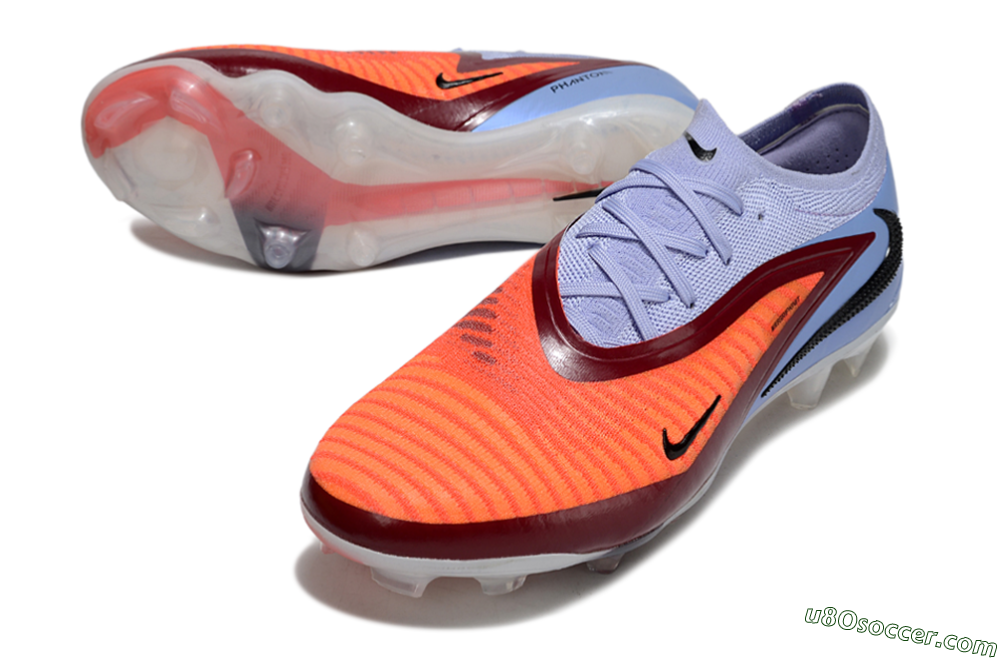 Nike Phantom 6 Elite Low FG Firm Ground Soccer Cleats - Red/Blue/Black 3