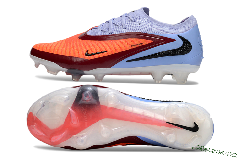Nike Phantom 6 Elite Low FG Firm Ground Soccer Cleats - Red/Blue/Black 0
