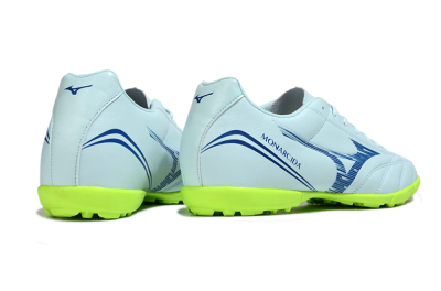 Mizuno Morelia Neo 4 TF Artificial Turf Soccer Shoes - Jade/Blue/Yellow