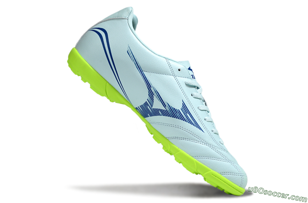 Mizuno Morelia Neo 4 TF Artificial Turf Soccer Shoes - Jade/Blue/Yellow 4