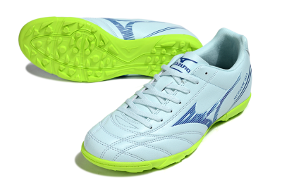 Mizuno Morelia Neo 4 TF Artificial Turf Soccer Shoes - Jade/Blue/Yellow